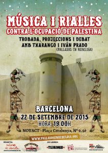 musica i rialles contra ocupacio barcelona 22 set 2015