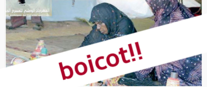 Boicot ao primeiro Festival de Teatro de Hassania en El Aaiún ocupado